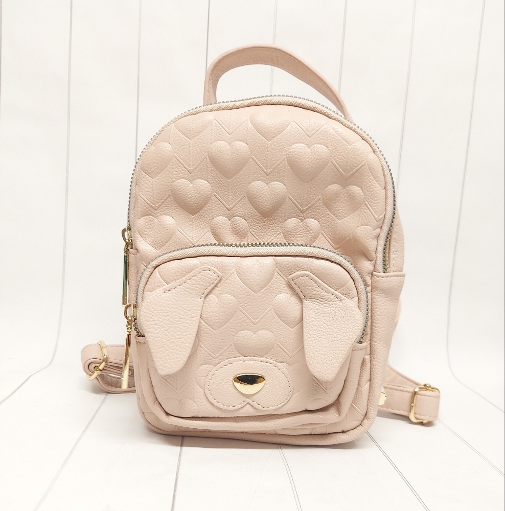 Betsey Johnson Mini Backpack in Rose with Gold Hardware